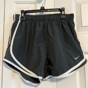 Nike Women’s Black Running Shorts with White Piping